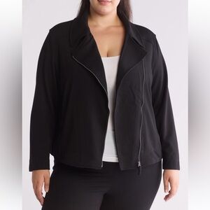 MAX STUDIO Knit Twill Black Jacket